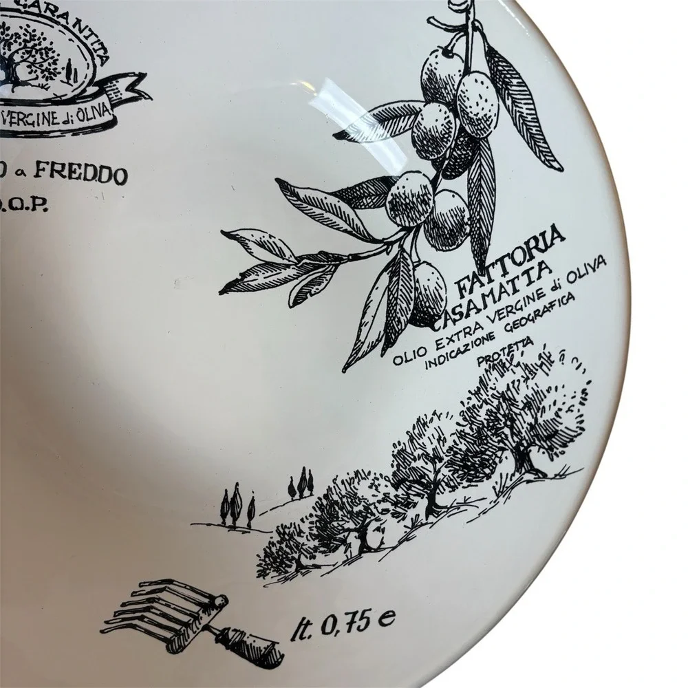 Williams Sonoma I Rosanna Olive‎ Oil Collection Pasta Bowl Made in Italy